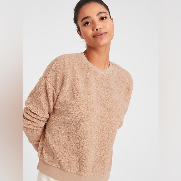 Banana Republic Factory Sherpa Sweatshirt - Picture 2 of 5